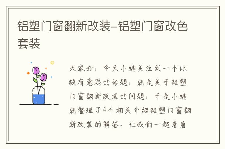 铝塑门窗翻新改装-铝塑门窗改色套装