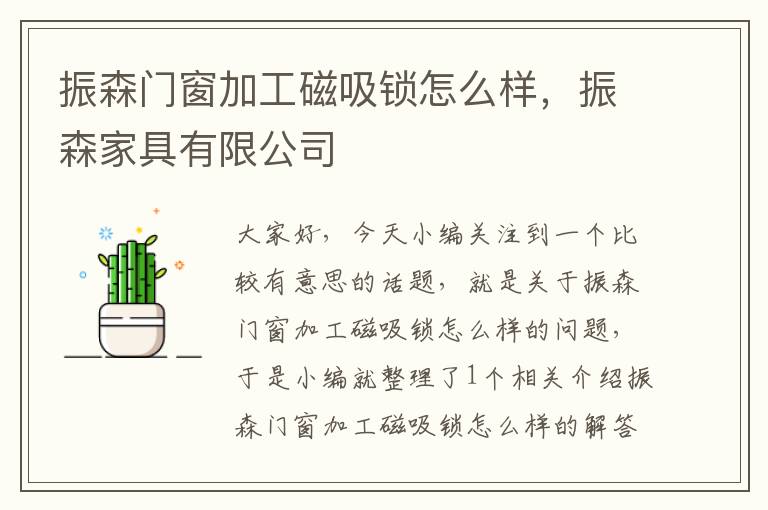 振森门窗加工磁吸锁怎么样，振森家具有限公司